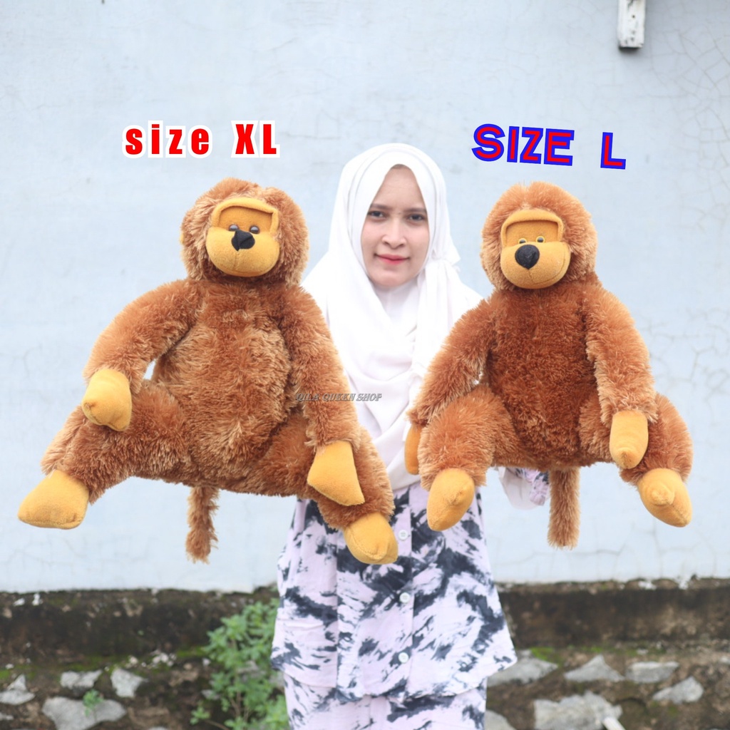 BONEKA MONYET L TERLARIS, MURAH , BISA COD