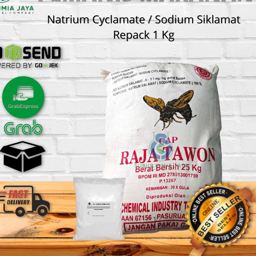 

➮ Sodium Siklamat / Natrium Siklamat / Pemanis Buatan Cap Raja Tawon 1KG ♩
