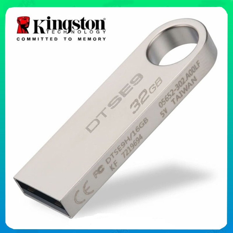 Kingston USB 128GB DataTraveler USB Flash Drive 2.0 128GB Pendrives U Stick DTSE9 Pen Drive Metal Flash Memory