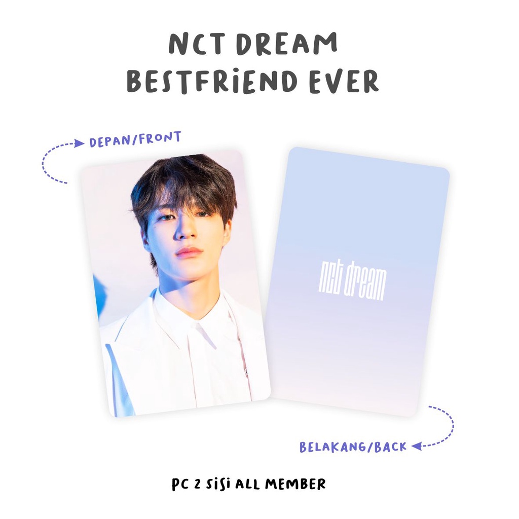 [2 Sisi] Photocard NCT Dream Bestfriend Ever All Member Unofficial