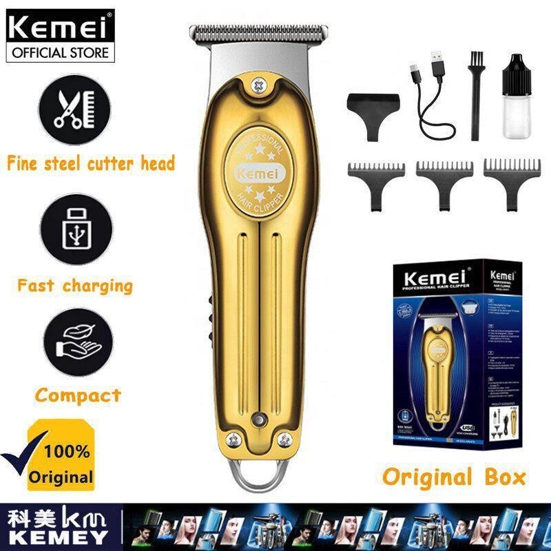 COD Alat Cukur Rambut Hair Clipper Detailer Trimmer Cukuran Kemei KM-679 Professinal Hair Clipper Kemei KM-679