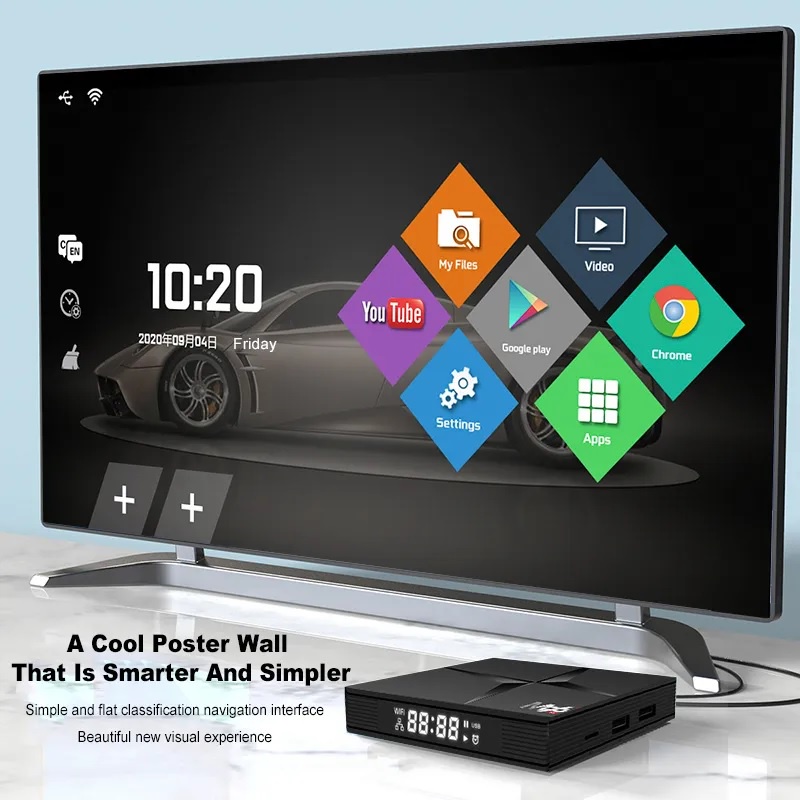 M96 Plus - Android 10 Smart TV Box 4K UHD - RAM 2GB ROM 16GB