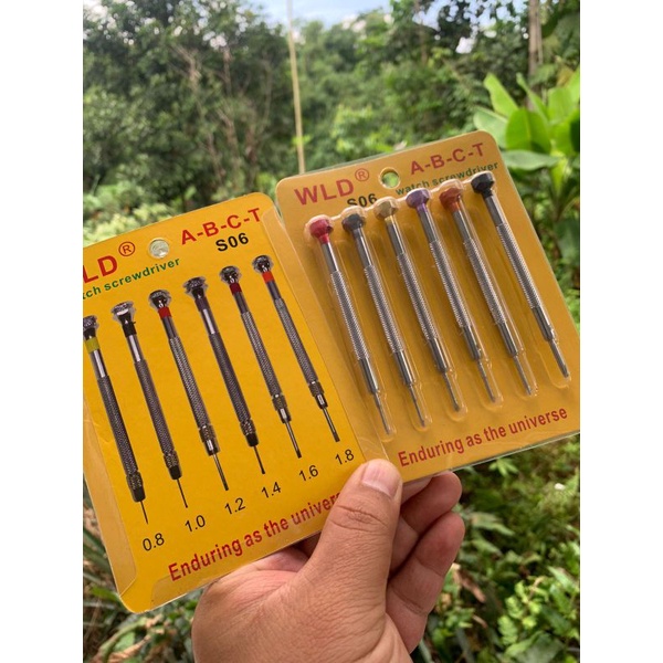 Obeng perlengkapan Service jam tangan profesional WLD S06