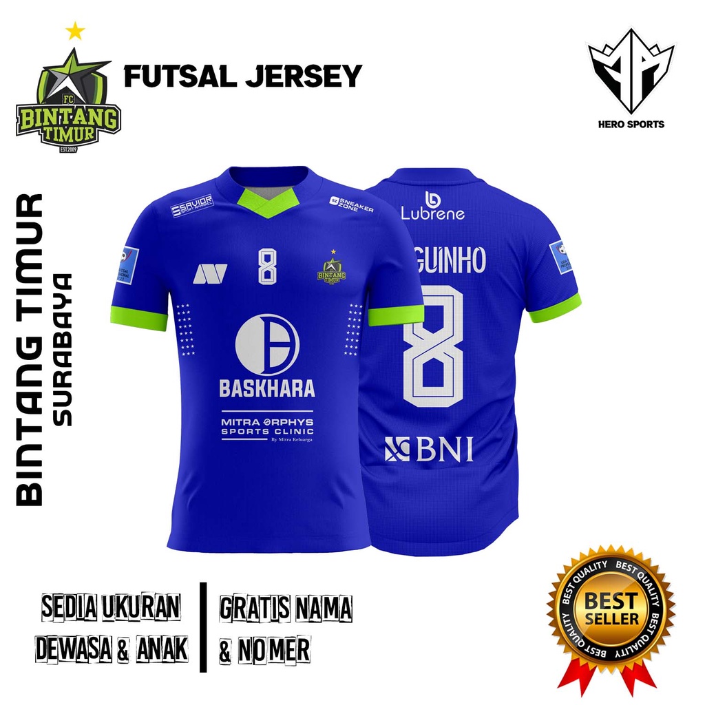 Jersey Bintang Timur Surabaya 2023 Full Printing