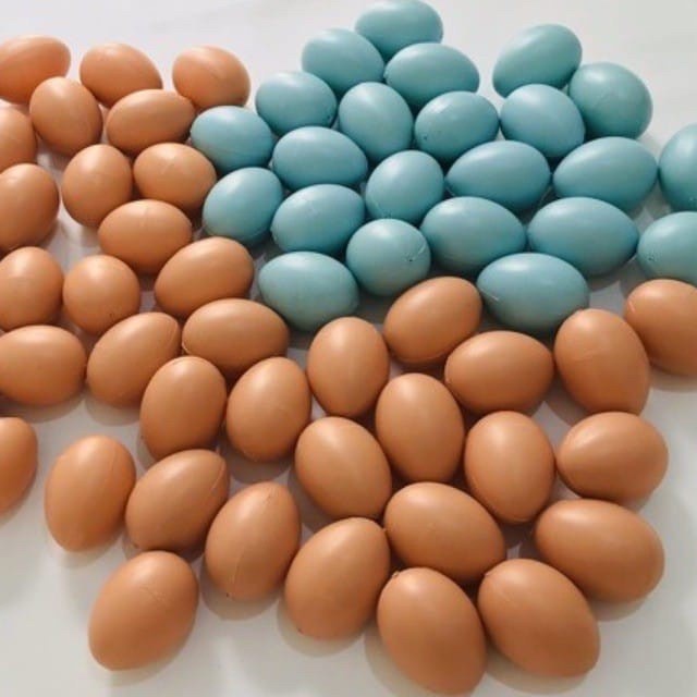 Mainan Anak Plastik Telur Ayam / Telur Bebek telor ayam Palsu Edukasi Anak telur ayam plastik
