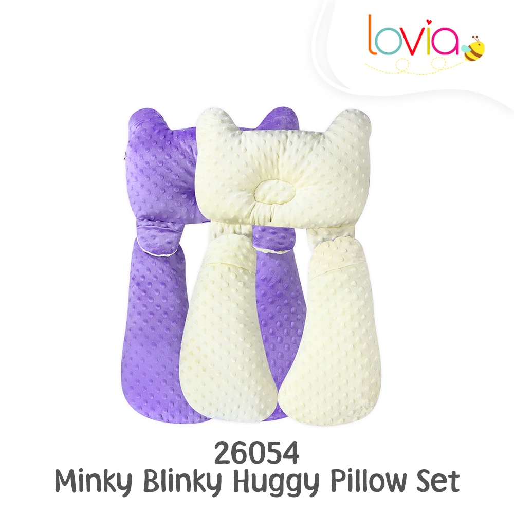 Kiddy Minky Blinky Huggy Pillow Set/ Bantal Peyang Bayi/ Bantal Bayi Multifungsi / 26054