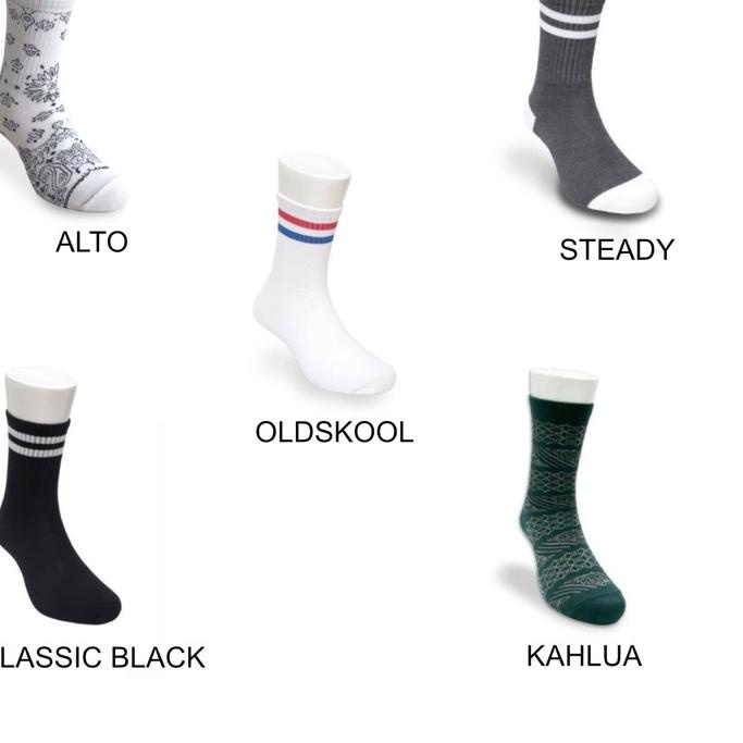 ☉ Paket crew socks 5 pasang ✈