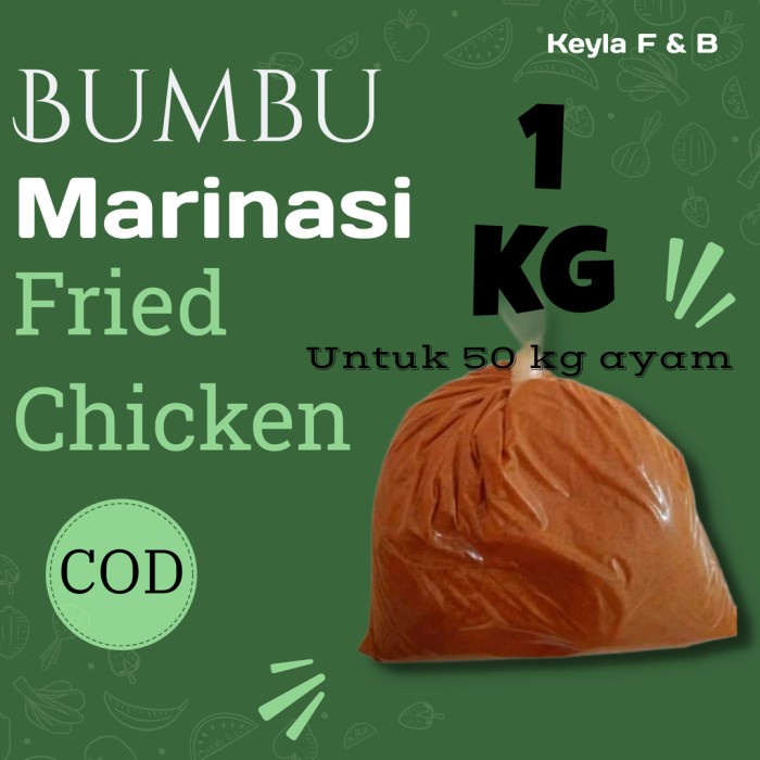 

Bumbu Marinasi Ayam Fried Chicken Original