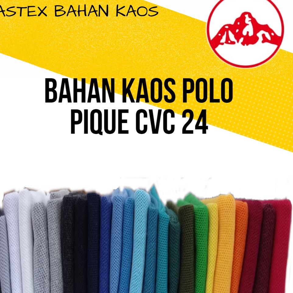 ✳ Pique/Lacoste CVC 24s per KG | Bahan Kain Kaos Polo /Kaos Krah ←