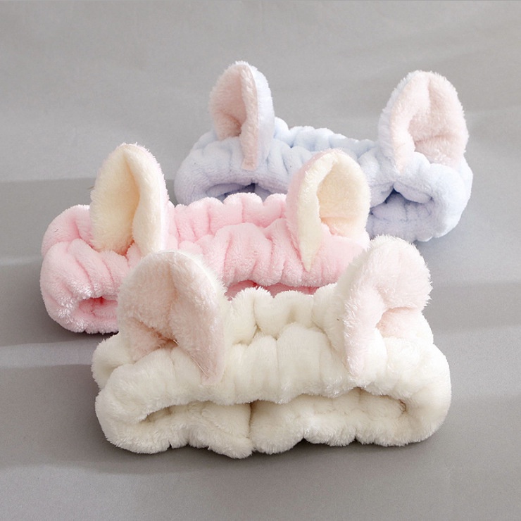 Bandana Hairband Headband Telinga Kucing Musim Dingin Lucu Jepang Dan Korea Perempuan Sederhana Kartun Mencuci Wajah Ikat Kepala Topeng Mewah Bertepi Lebar Aksesoris Rambut