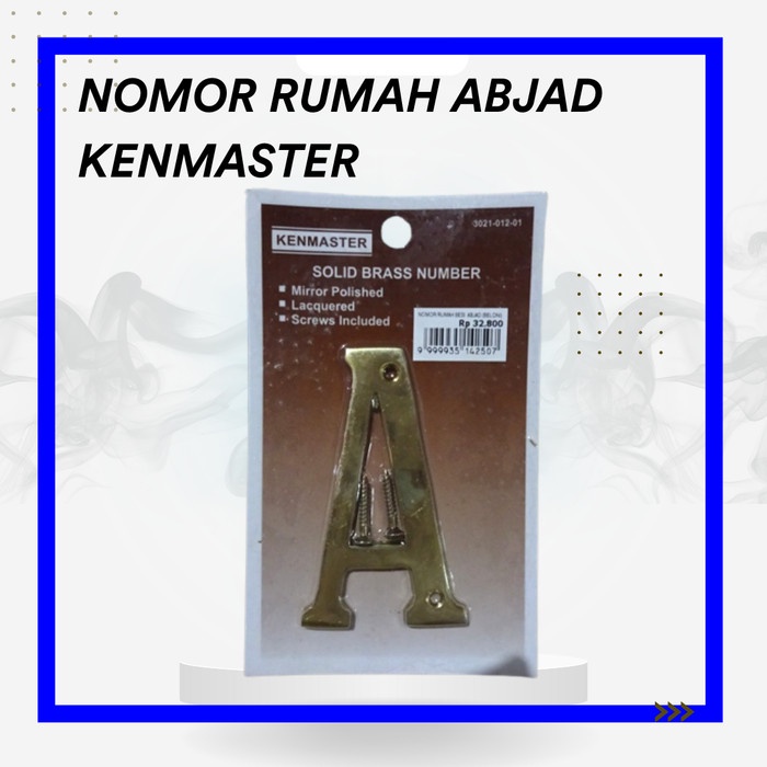 siap kirim] Nomor Rumah Besi Abjad A-Z Kenmaster