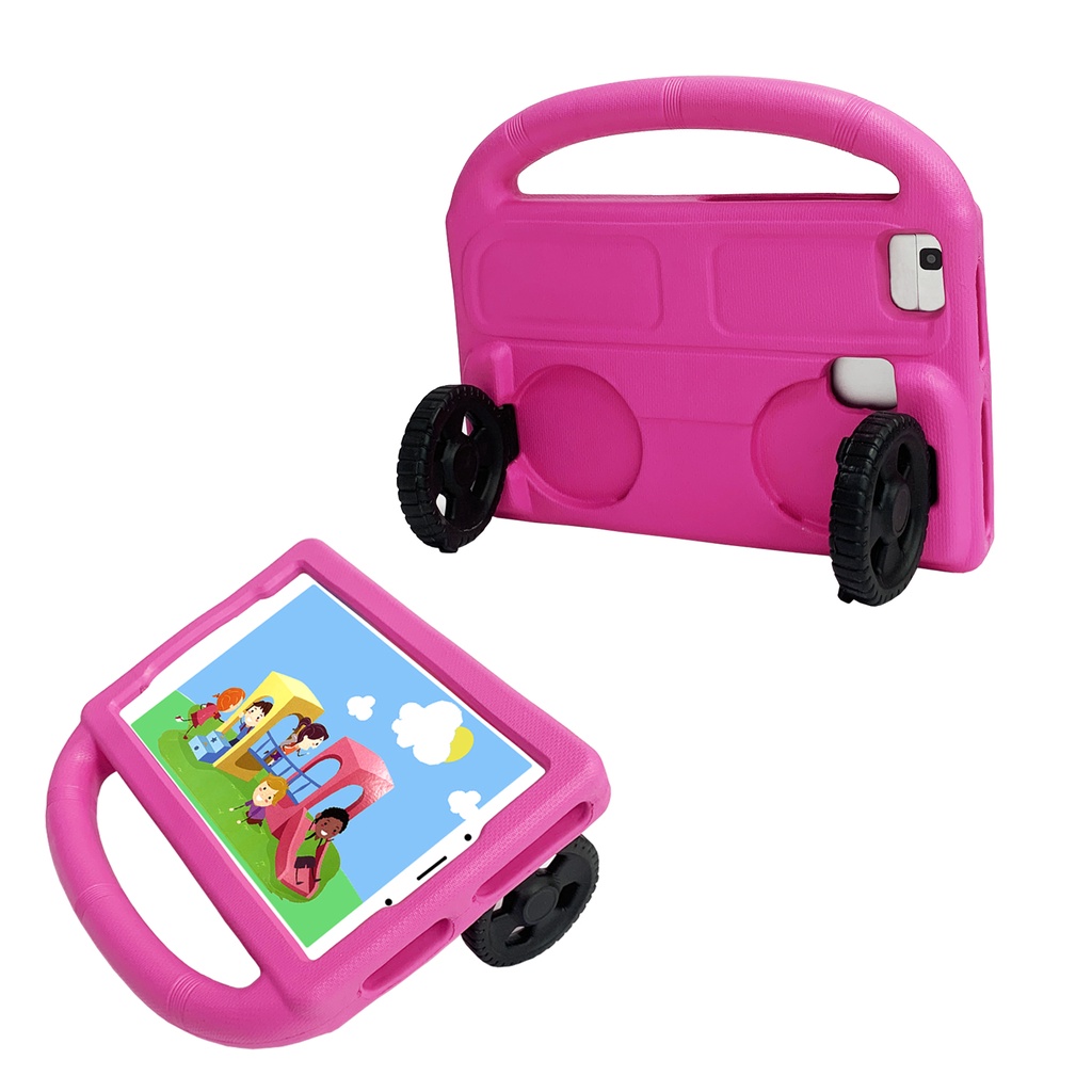 Untuk Huawei MediaPad M3 8.4 BTV-DL09 BTV-W09 8.4 &quot;M5 8 SHT-AL09 SHT-W09 Fashion Tablet Perlindungan Anak-Anak Portabel Roda Stand Case Bahan EVA Penebalan Shockproof Cover