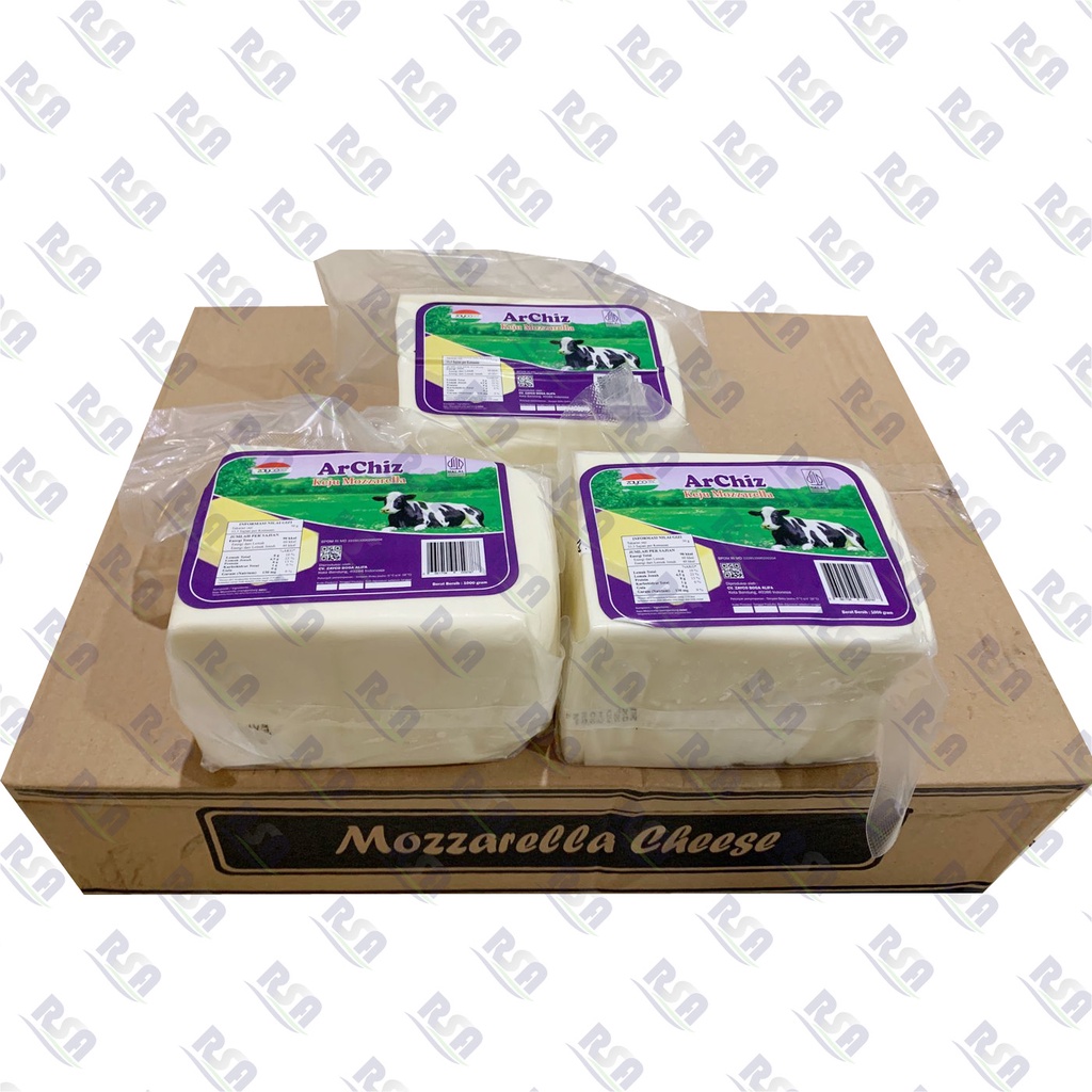 

Keju Mozzarella Arla Pizza Topping Archiz 1 Kg x 20 Import dari Denmark