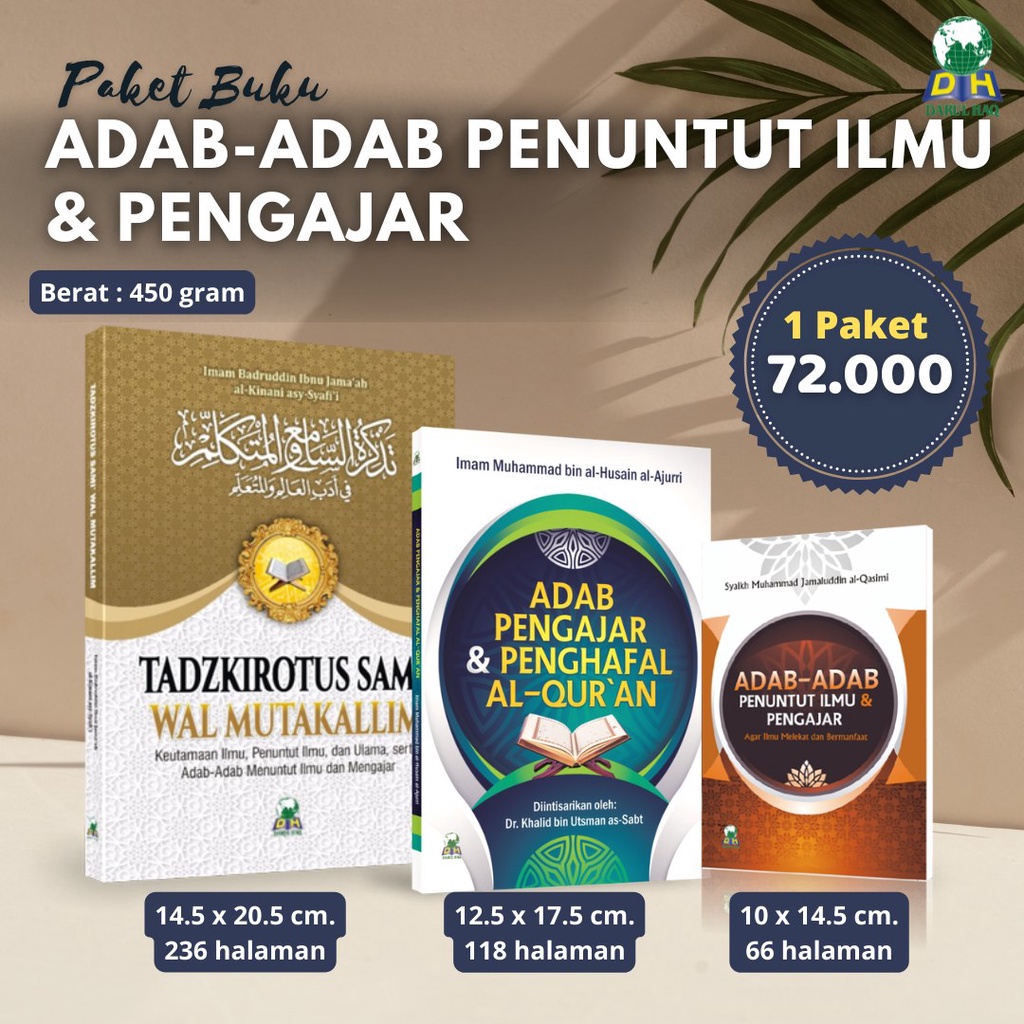 

PAKET BUKU ADAB ADAB PENUNTUT ILMU & PENGAJAR - Penerbit darul haq