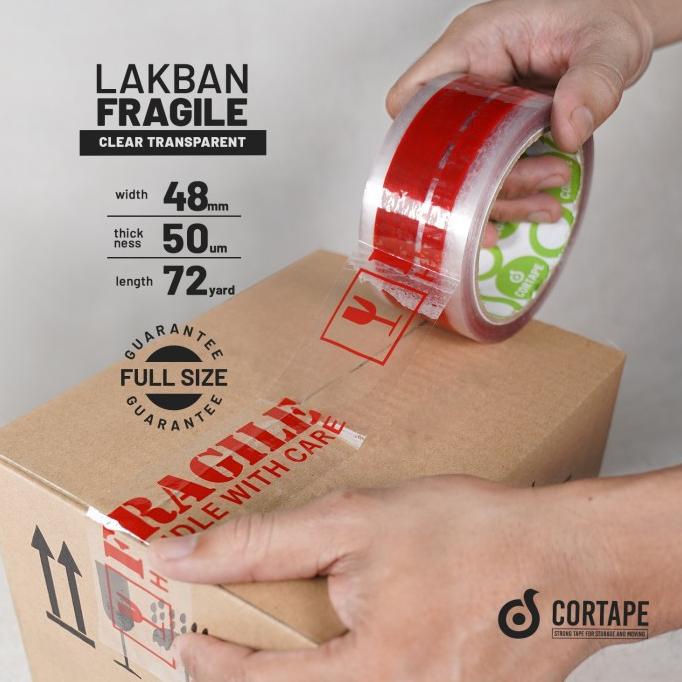 

Lakban Fragile Handle With Care BENING 48 mm x 80 yard Murah 1 Dus rah07