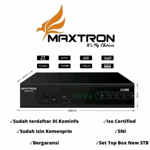 Set Top Box STB Maxtron Digital TV Full HD DVB-T2