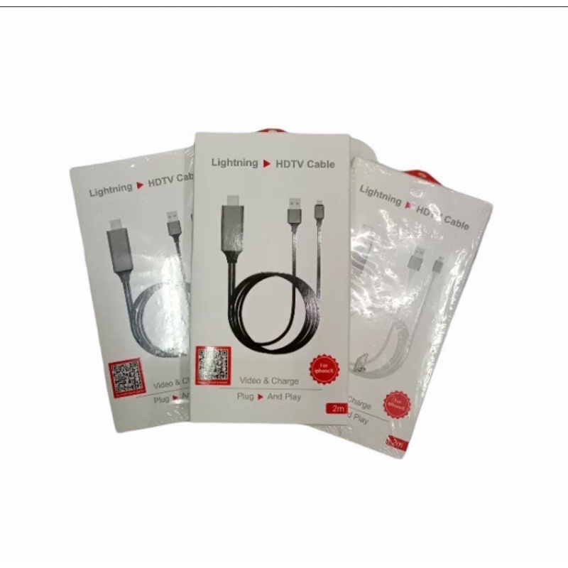Kabel HDMI / Kabel Sambungan HP Iphone / Type C + USB ke TV / Kabel HDMI To Iphone / Lightning / Typ
