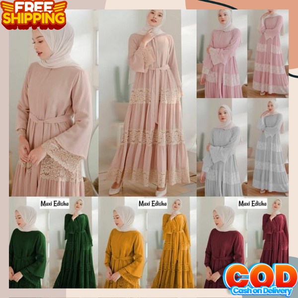 Baju Gamis Lebaran Terbaru 2023 Dewasa Bju Muslimah Mewah Gamis Pesta Kondangan Model Terbaru Remaja