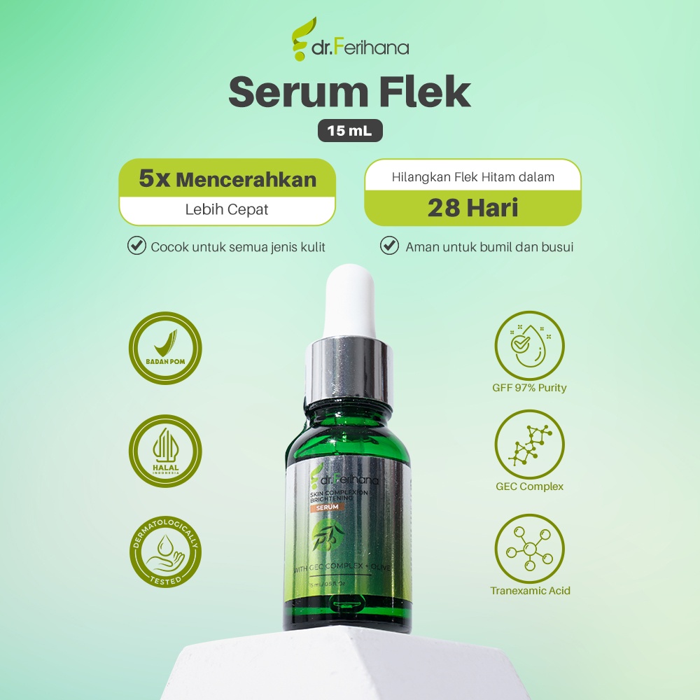 Dr. Ferihana Skin Complexion Brightening Serum Wajah Mencerahkan Kulit Menghilangkan Flek Hitam, Melasma &amp; Hiperpigmentasi Anti Aging Perawatan Kecantikan BPOM
