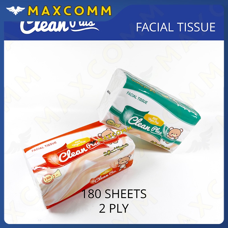Clean Plus Softpack Tissue 180 Sheets Beruang