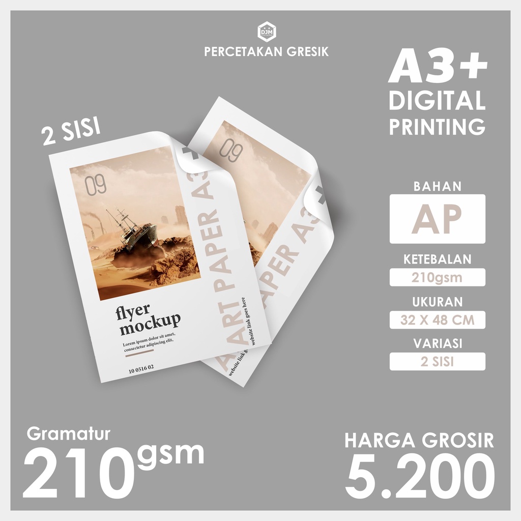 

CETAK ART PAPER 210GSM | 2 SISI | DIGITAL PRINTING [HARGA GROSIR & RESELLER]