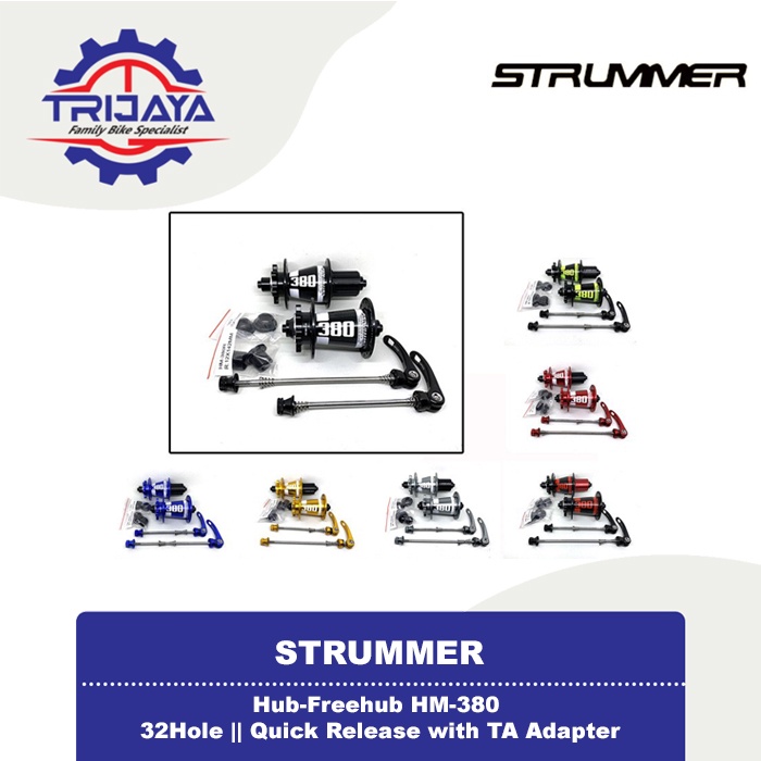 Hub Freehub Strummer HM-380 32 Hole 4 in 1 Quick Release & Thru Axle