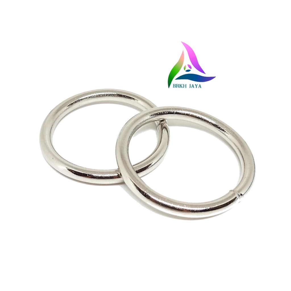 RING O BULAT BESI UKURAN 5 CM TEBAL NIKEL