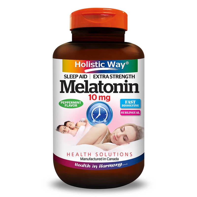 Holistic Way Melatonin 10mg, 30 capsules// sound sleep// singapore