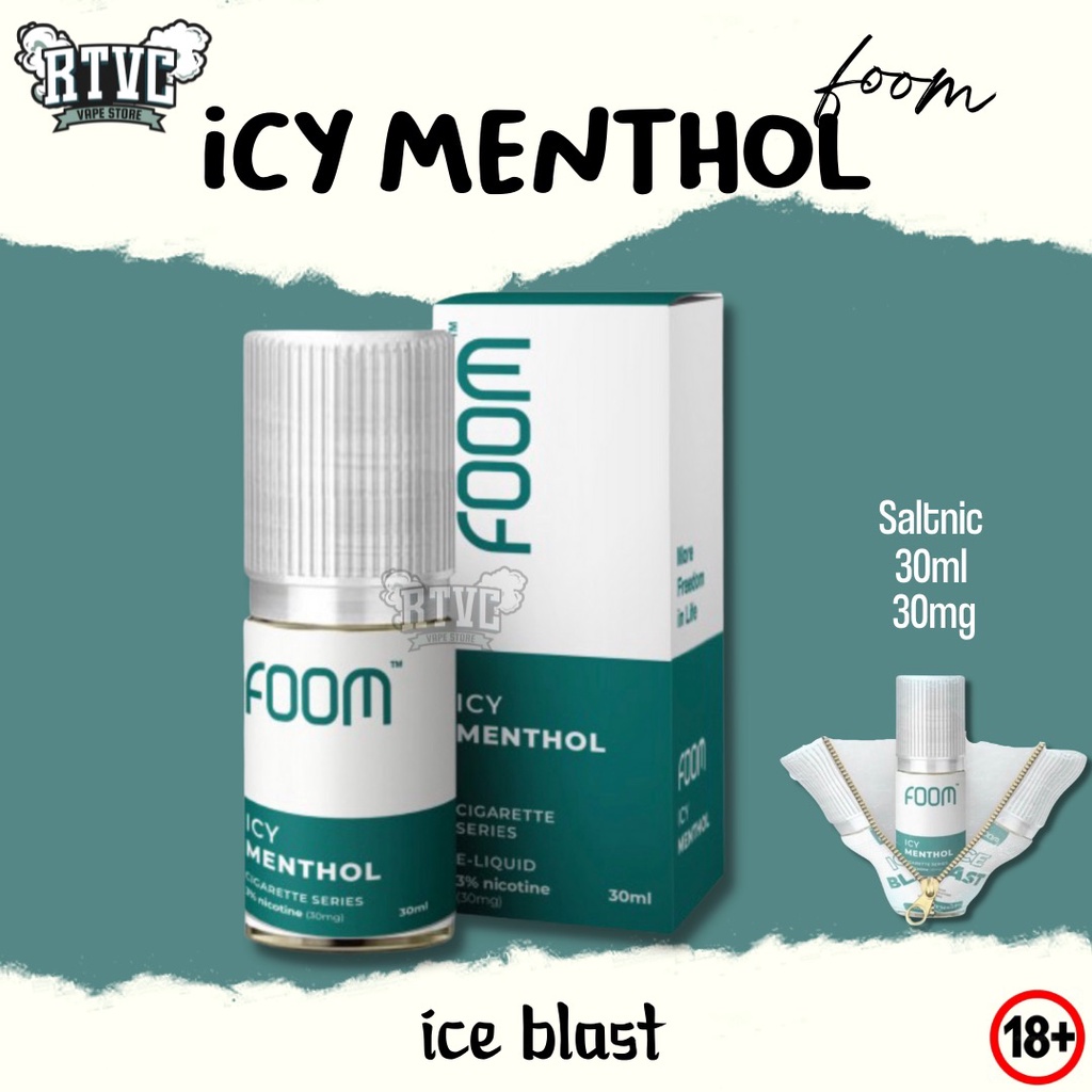 Jual FOOM Ice Blast / Icy Menthol Salt 30ml 30mg Liquid Saltnic ...