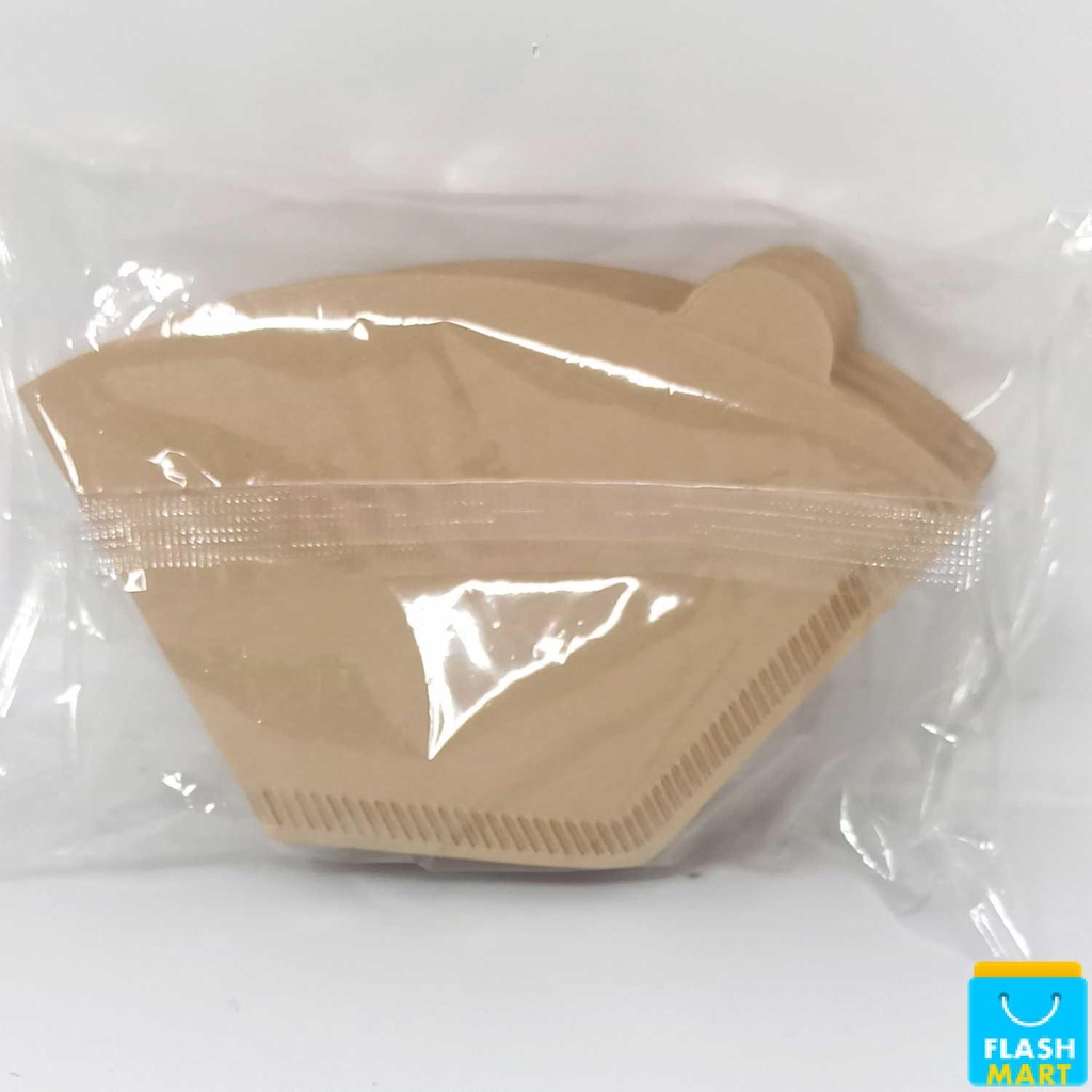 Flashmart Kertas Filter Saringan Kopi Espresso V60 Drip 100PCS Small - U101