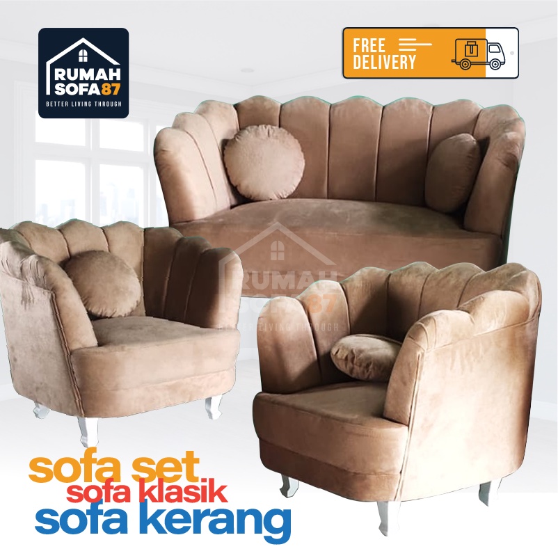 Sofa klasik kerang / sofa modern kerang /sofa kerang