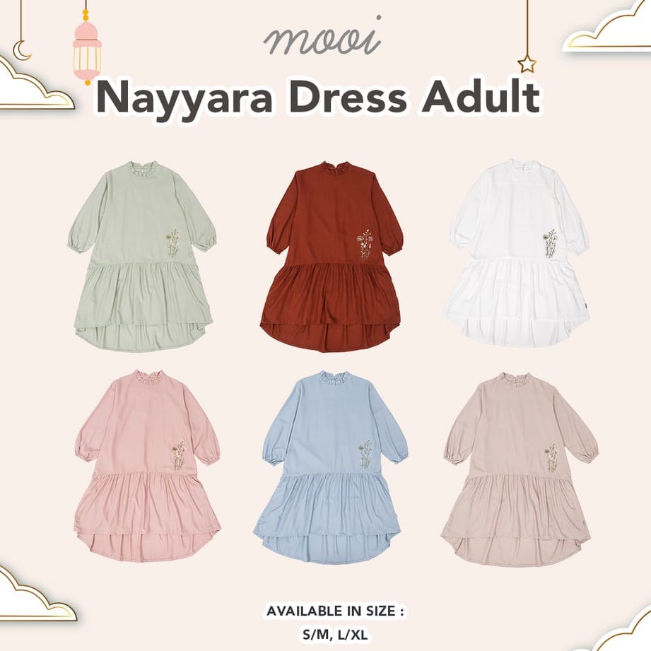 MOOI NAYYARA DRESS ADULT - TUNIK DEWASA IED COLLECTION