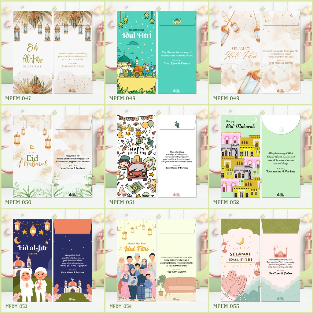 

Custom Angpao Lebaran | Mubarak Angpao | Amplop Idul Fitri | THR (MPEM Collection 7)