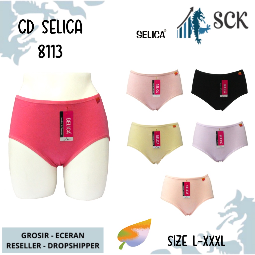 CD Wanita SELICA 8113 Katun Bamboo Halus Dingin / Pakaian Dalam Wanita Seamless - sckmenwear GROSIR