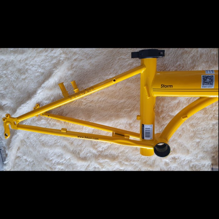 Frame Fork Fnhon Storm V Brake Kuning Yellow 20 22 inch not discbrake