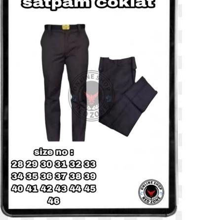 ♖ Celana PDH Satpam , Celana PDH Satpam Coklat, Celana PDH Satpam Terbaru Coklat, Celana PDH Satpam 