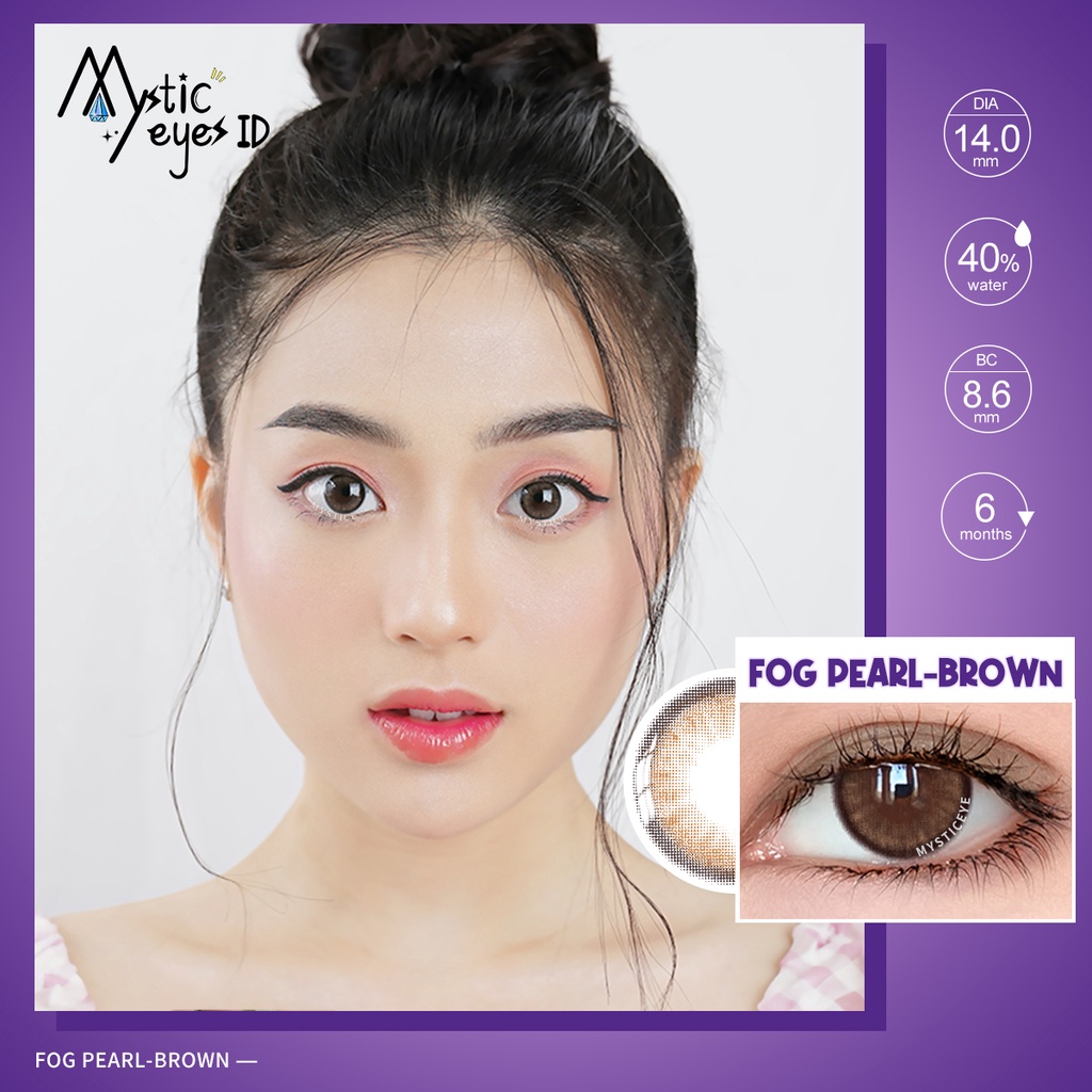 [✅COD] MYSTICEYES SOFTLENS FOG PEARLS 14MM (NORMAL)