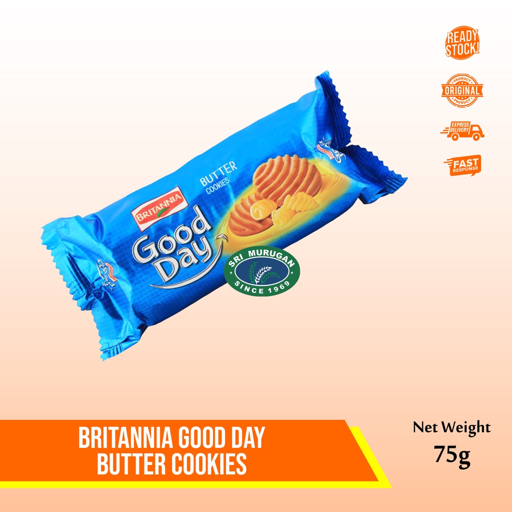 

BRITANNIA GOOD DAY BUTTER COOKIES 75g