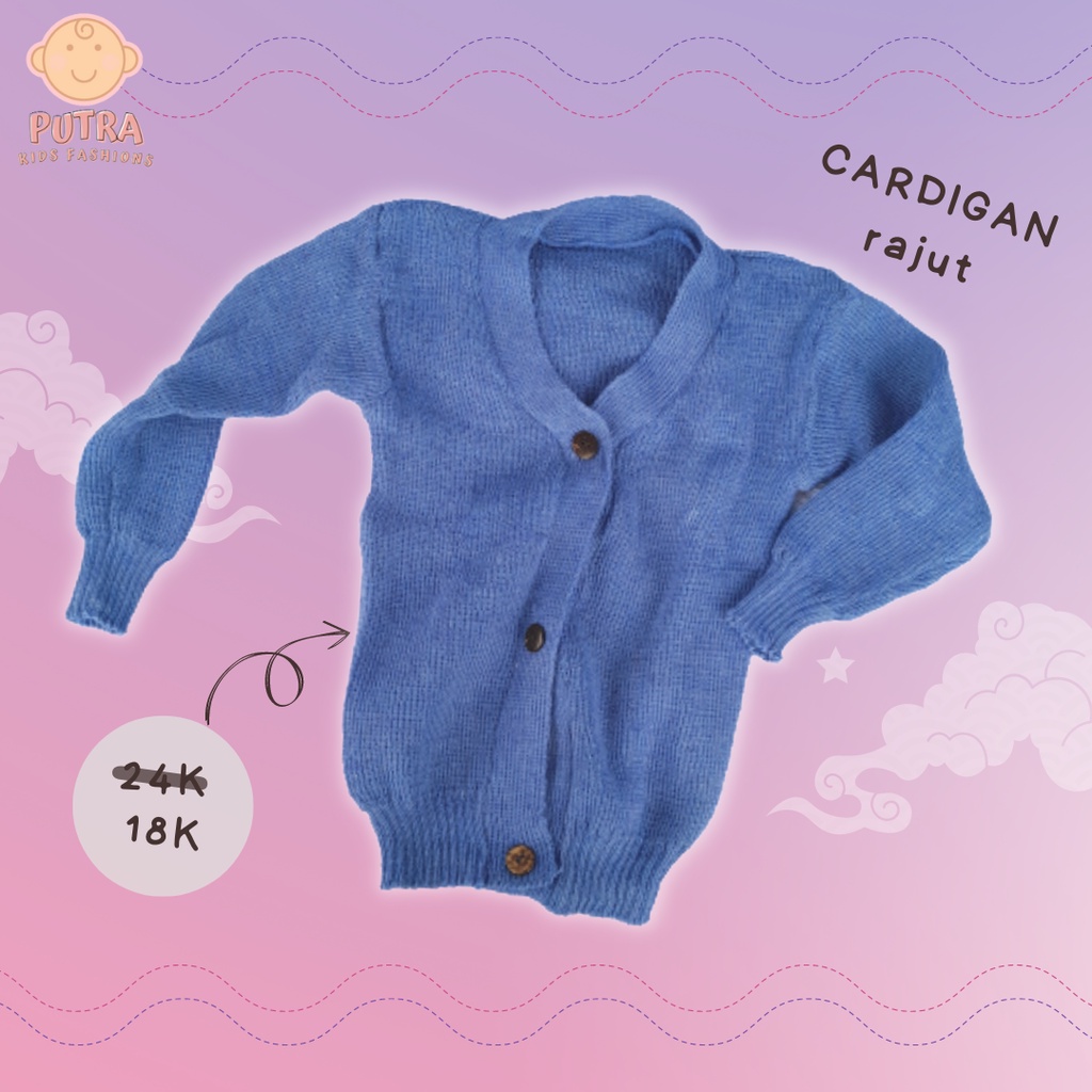 Cardigan Anak Rajut Tebal / Cardigan  Anak 1-3Tahun