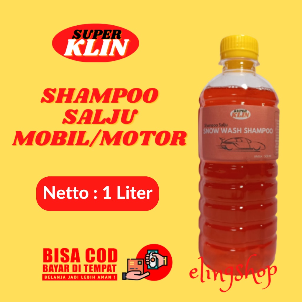 Shampoo Shampo Sampo Sabun Cuci Mobil Motor Salju 1 Liter