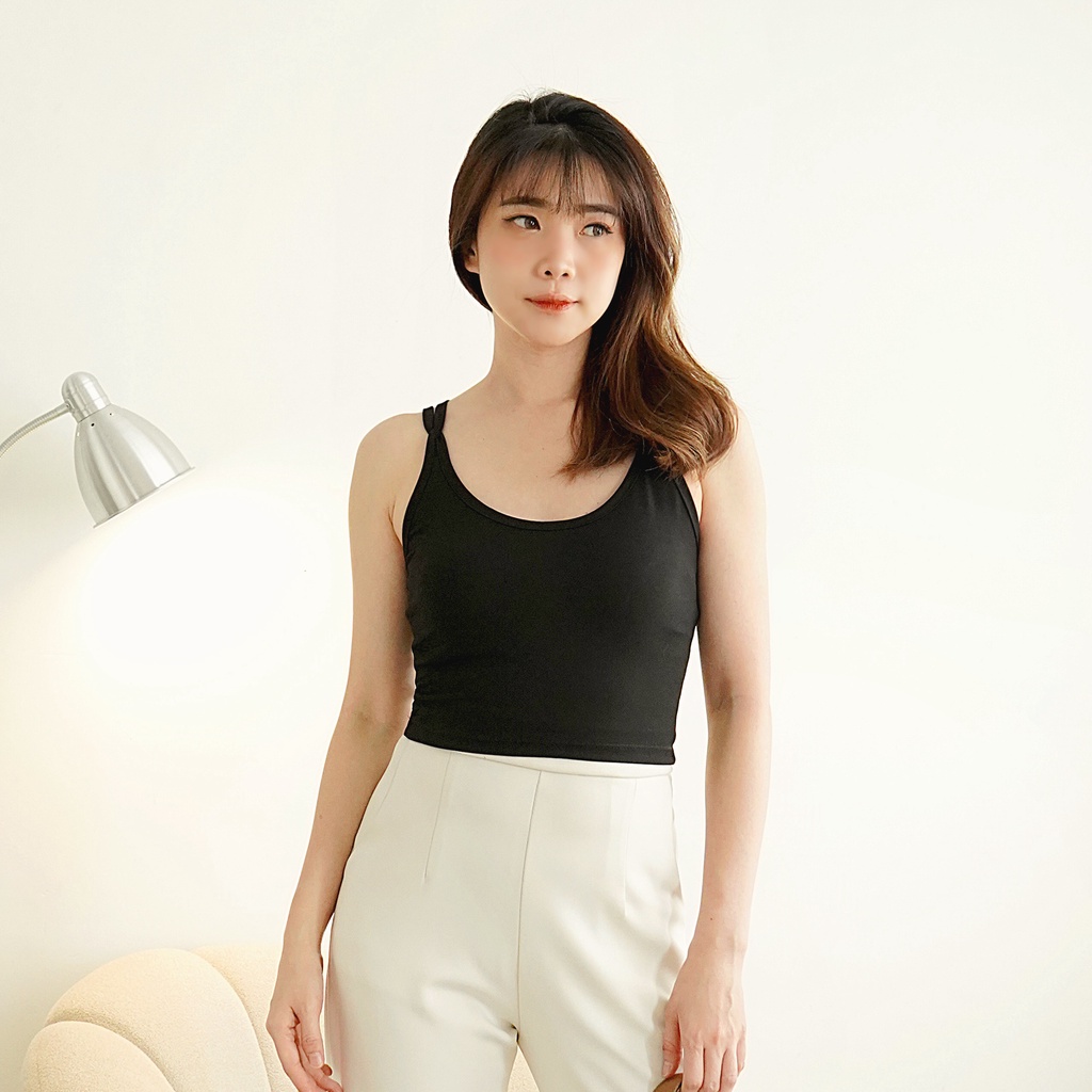 Korean Tanktop Slim Fit Body Wanita Tanktop Basic Korea Style 181