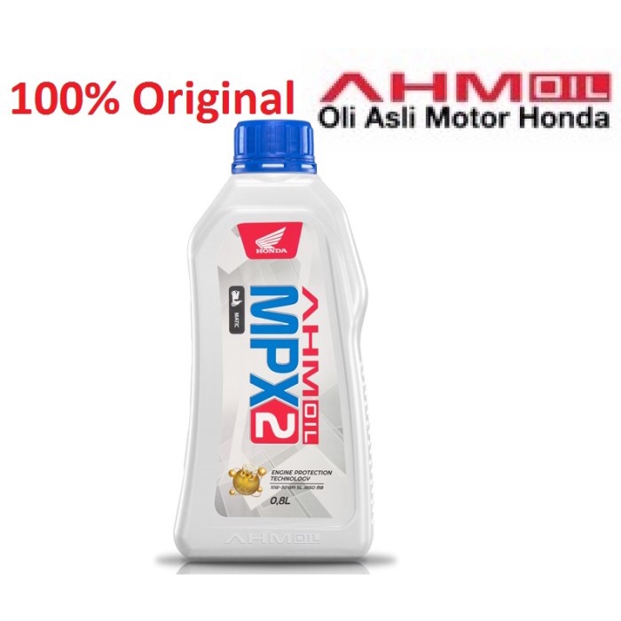 Oli mesin AHM OIL MPX - 2 MPX2 MPX-2 SL 10W-30 JASO MB 800 ml asli ori ORIGINAL