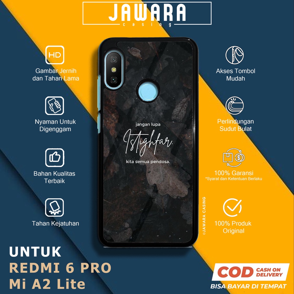 Case Redmi 6 Pro Mi A2 Lite Casing Redmi 6 Pro Mi A2 Lite Jawara Casing [ISLM] Case Glossy Case Aest