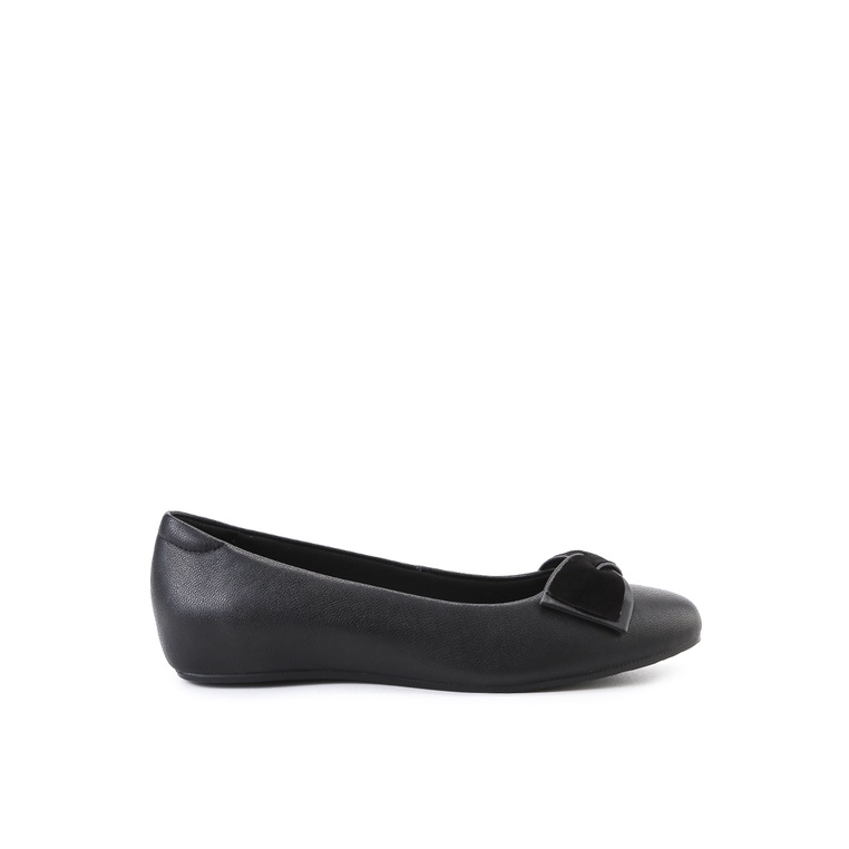 Sepatu Flat Obermain Original Warna hitam Teplek Undangan Modis Ori 100% Gisella Cherin Wanita Cewe 