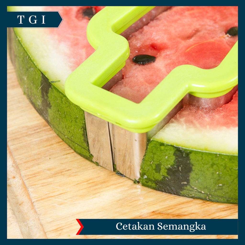 TGI - CETAKAN SEMANGKA BENTUK ES KRIM / CETAKAN PEMOTONG SEMANGKA MELON / CETAKAN BUAH SEMANGKA KUE MULTIFUNGSI