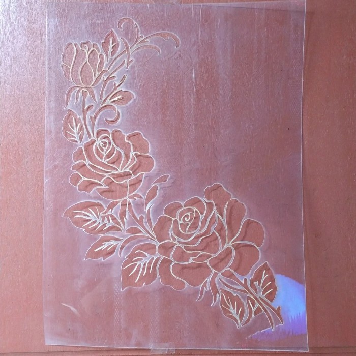 

Terlaris Stencil Dinding Motif Mawar Ukuran 40*30 Bahan Tebal
