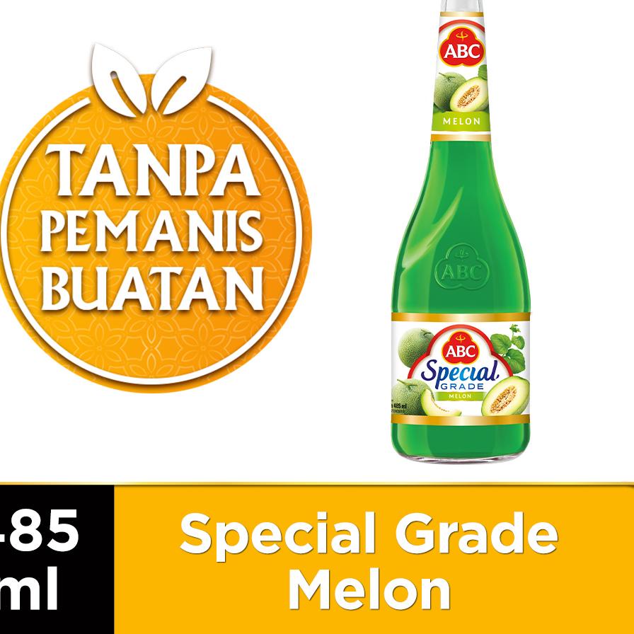 

Lagi murah ABC Sirup Special Grade Melon 485 mL