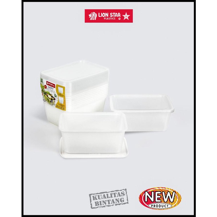 

Lion Star Lefy Rectangular Food Container Kotak Makanan Toples Plastik