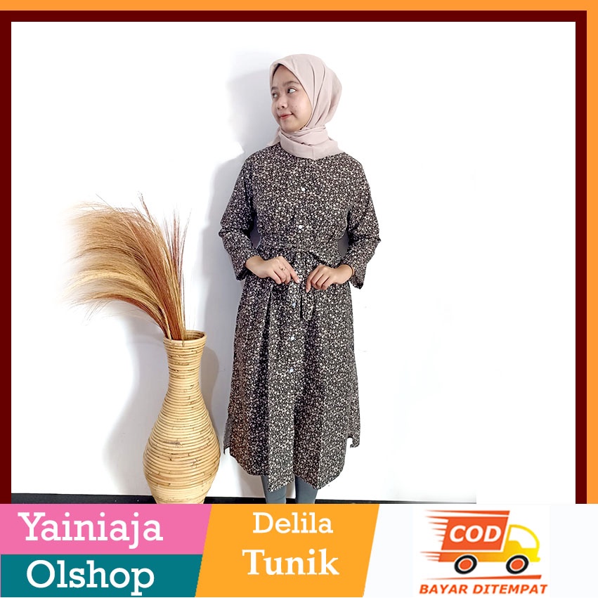 Tunik Terbaru Delila Slit Dress