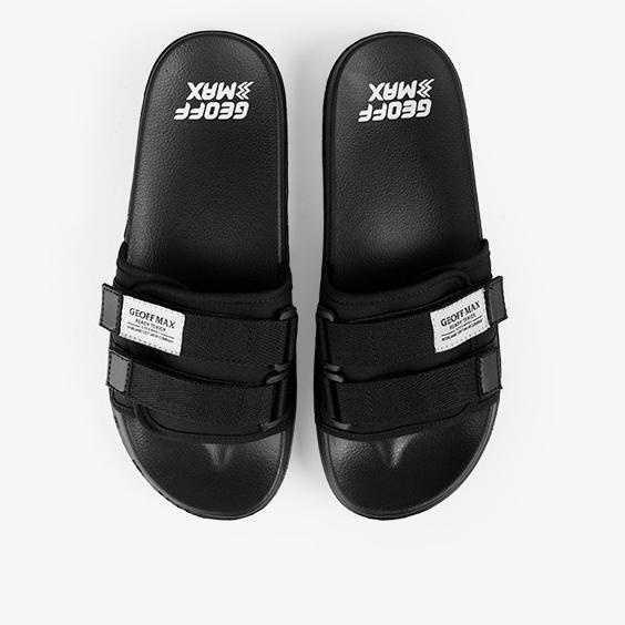 REKOMENDASI Geoff Max Official - Freddo Black | Slippers | Sandal Pria